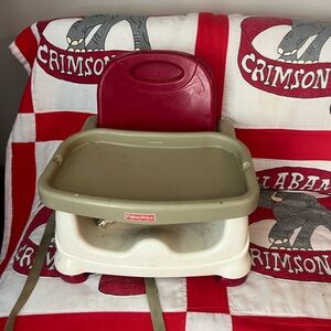 Fisher-Price Red and Beige Booster Seat